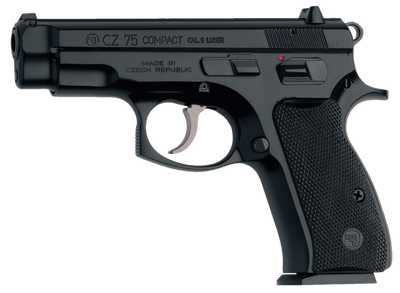 CZ 75 Compact 9mm Luger 380quot 141 Black Black Steel Slide Black Polymer Grip