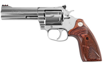 Colt Mfg KCOBRASB4TS King Cobra Target 357 Mag 6rd 425quot Matte Stainless Steel Altamont Wood Grip