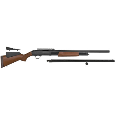 Mossberg 54243 500 FieldDeer 12 Gauge 24quot 28quot Blued Wood Dual Comb