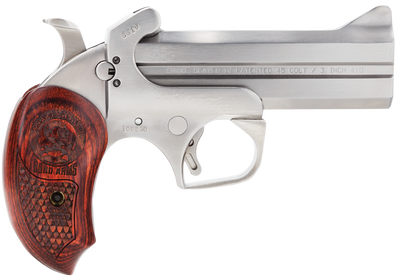 Bond Arms BASS4 Snakeslayer IV Derringer Single 45 Colt LC410 Gauge 425quot 2 Round Stainless