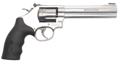 Smith amp Wesson 12460 648 22 WMR 8rd 6quot Stainless Steel Black Polymer Grip