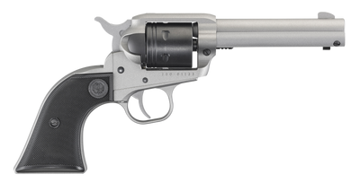 Ruger 2003 Wrangler 22 LR 6rd 462quot Silver Cerkoate Aluminum Checkered Black Polymer Grip