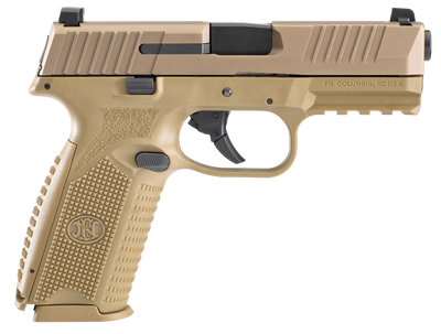 FN 66100489 509 9mm Luger 4quot 171 Flat Dark Earth Flat Dark Earth Interchangeable Backstrap Grip No Manual Safety