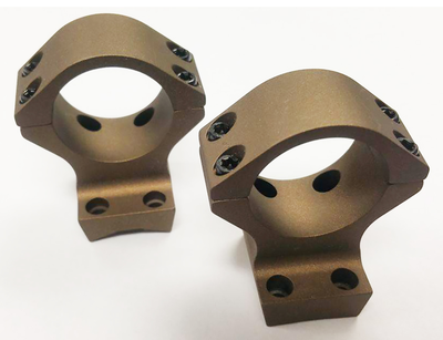 Talley Sb850735 Smoked Bronze Cerakote Aluminum 34Mm Tube Compatible W/Browning X-Bolt High Rings 1 Pair