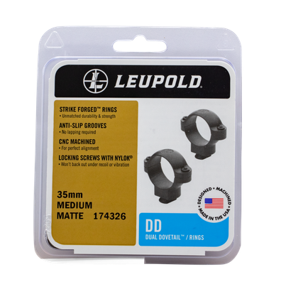 Leupold Dual Dovetail Rings, Leu 174326 Dd 35mm Rings Med        Mt