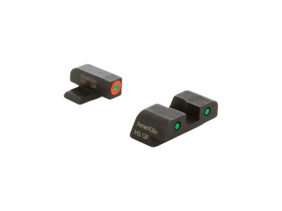 AMERIGLO SPARTAN SIGHT SIGHT ORANGE FRONT / GREEN REAR FOR SPRINGFIELD HELLCAT