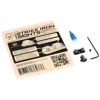 Strike Industries Standard Height Strike Iron Sights for Sig Sauer P320 Front and Rear Sights