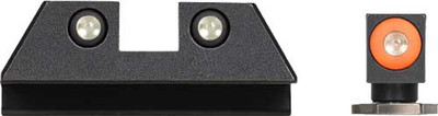 Night Fision Tri Glow Dome Org - Dot/square Rear Glock Set