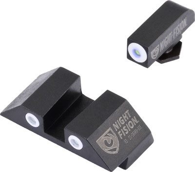 Night Fision Tritium White Dot - Square Rear Glock 20-41 Set