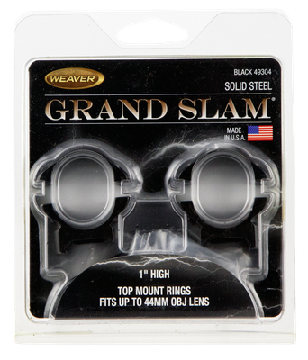 Weaver Rings Detachable Top - Mount G-slam High .332" Black