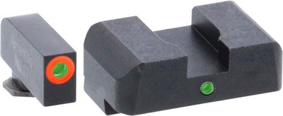 Ameriglo I-dot, Amer Gl5201  Idot Ns Glock Gen5 17/19  Grn/org/grn
