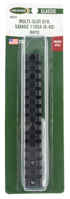 Weaver Mounts Multi-slot, Weav 48343 Multi Slot Bse Sav 110 Sav 8-40 Blk