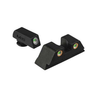 MEPRO USA LLC TRU-DOT Night Sights for Glock 42/43/48 Tritium Enhanced Black