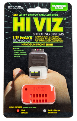 HIVIZ Interchangeable Front Sight for Glock Gen 1 2 3 4