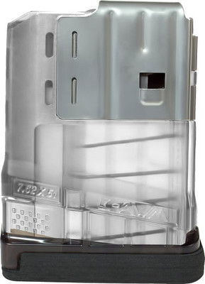 Lancer Magazine L7awm Sr-25 308 Win/7.62x51 5rd Translucent Clear