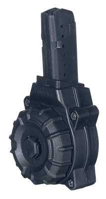 Pro Mag AR-15 9mm Luger Drum Magazine 30 Rounds For Glock Style Polymer Black
