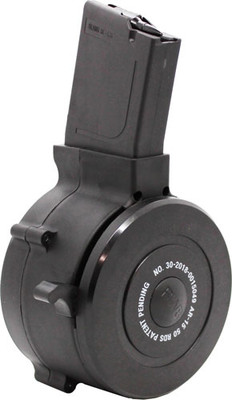 Iver Johnson Magazine Ar15 .223 Rem 50rd Drum Black Polymer