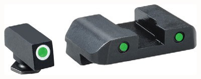 Ameriglo Tritium Pro Oper. Set - Green/green Glock 21+