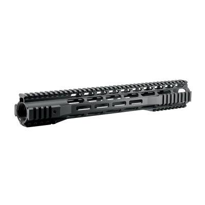 JE Machine AR-15 15" M-LOK Style Free Float Hand Guard with Rail Relief Cutouts Aluminum Black
