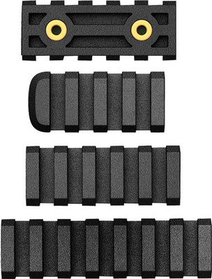 Ab Arms Rail Combo Pack Ltf - 7/5/4 Slot Rails Black