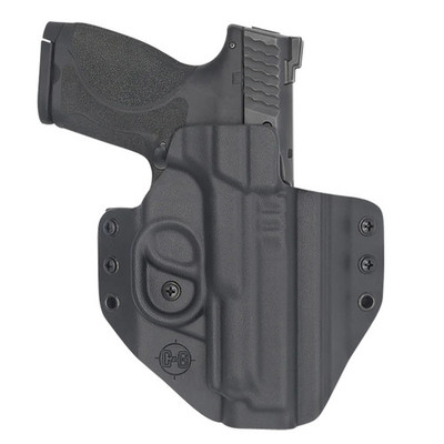 C&G Holsters 0566100 Covert OWB Black Kydex Belt Loop Fits S&W M&P 9/40 4.25