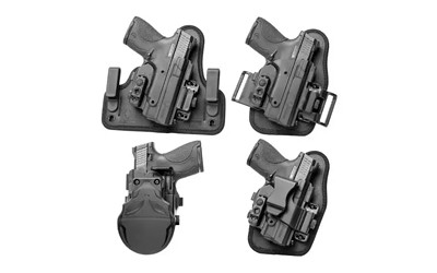 Alien Gear Holsters ShapeShift Core Carry Pack for Glock 26/27/33 Modular Holster System IWB/OWB Multi-Holster Kit Right Handed Polymer Shell and Hardware with Synthetic Backers Black