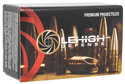 Lehigh Defense Bullets 44 Caliber 429 Diameter 265 Grain Solid Copper Wide Flat Nose LeadFree Box of 50