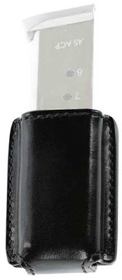 Galco Concealable Mag Case Black - 9/40/357s Staggered Metal Mags