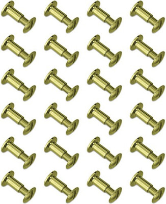 Grovtec Brass Chicago Screws - 24-pack