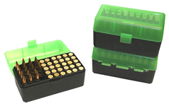 Mtm Ammo Box Wssm & .500sw - 50-rounds Flip Top Style Green