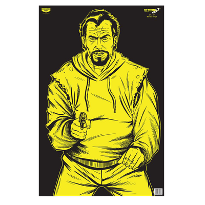 Birchwood Casey Eze-scorer, Bir 37035 Eze-scorer 23x35 Bc Bad Guy Blk Ylw  5pk