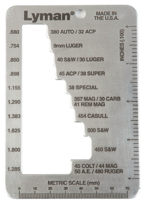 Lyman E-zee, Lym 7832217 E-zee Case Gauge Pstl/rev