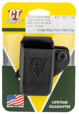Comp-tac Single, Comptac C62110000lbkn Mag Pouch 10 1911 Dbl Hk/wal