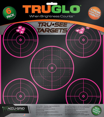 Truglo Tru-see, Tru Tg11p6     Tru-see Tar Pnk 5bull  6pk