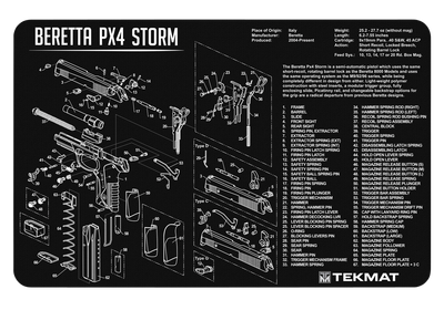 Beck Tek, Llc (tekmat) Original Cleaning Mat, Tekmat Tekr17berpx4     Beretta Px4 Storm