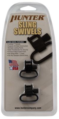 Hunter Company Swivel Set, Hunt 024-22     1in Blued Steel Swivels