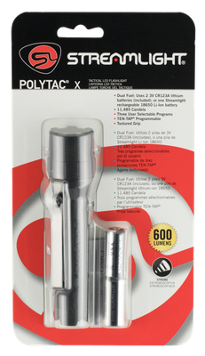 Streamlight Polytac X, Stl 88600  Polytac X Black Cr123a