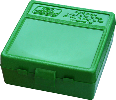 Mtm Case-gard, Mtm P100310  100rd Pstl Bx 38-357  Grn