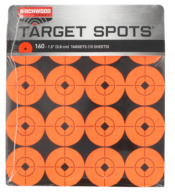 Birchwood Casey Target Spots, Bir 33904 Target Spots 1.5" Org              160pk