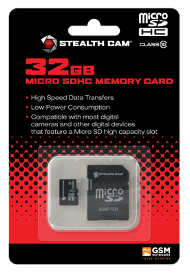 Stealth Cam Micro Sd Memory Card, Steal Stc-32micsd   32gb Micro Sd Card