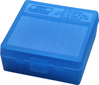 Mtm Case-gard, Mtm P100324  100rd Pstl Bx 38-357   Bl