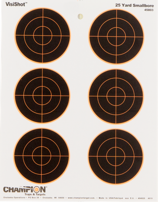 Champion Targets Visishot, Champ 45803 Visishot Tgt 3in Bulls