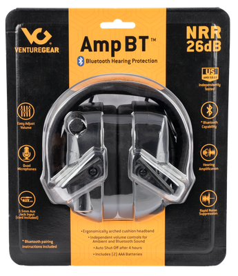Venture Gear AMP BT Electronic Earmuff with Bluetooth