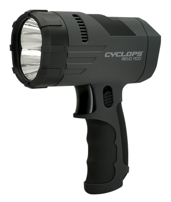 Cyclops Revo 1100 Lumen Handheld Rechargeable Spotlight-Blk