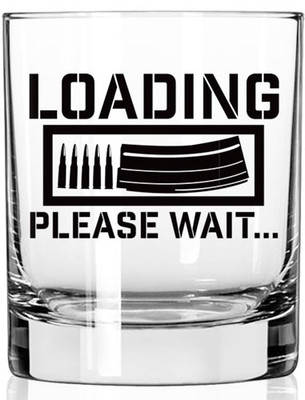2 Monkey Whiskey Glass - Loading Pleas Wait