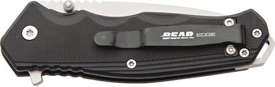 Bear Edge G10 Sideliner 3.38" - W/clip Black Handle