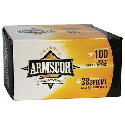 Armscor Ammunition 38 Special, 158gr, Full Metal Jacket - 100 rounds