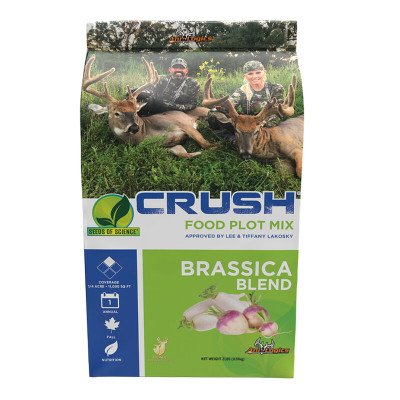 Ani-Logics Outdoors Crush Food Plot Mix Pro Brassica Blend .25 Acre Coverage 2lb Bag
