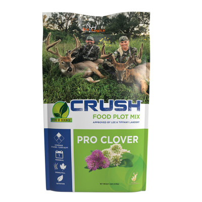 Ani-Logics Outdoors Crush Food Plot Mix Pro Clover 1 Acre Coverage 8lb Bag