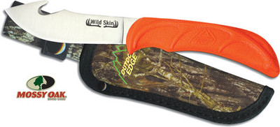Outdoor Edge Wild Skin 4.0" - Guthook Knife W/ Mo Sheath